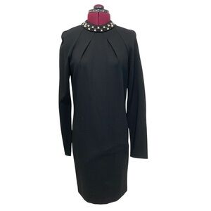 Trina Turk Dress Black Long Sleeves 6